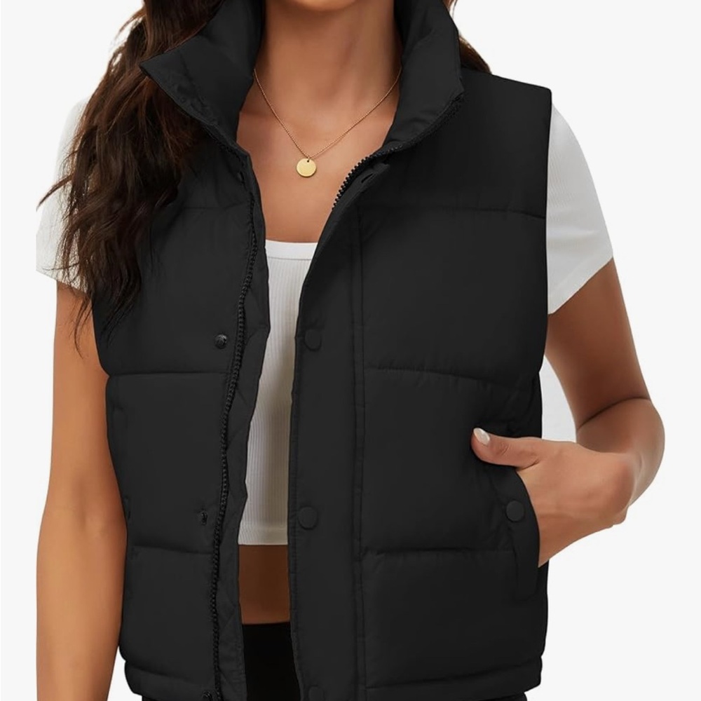 Amazon Women's Black Puffer Vest